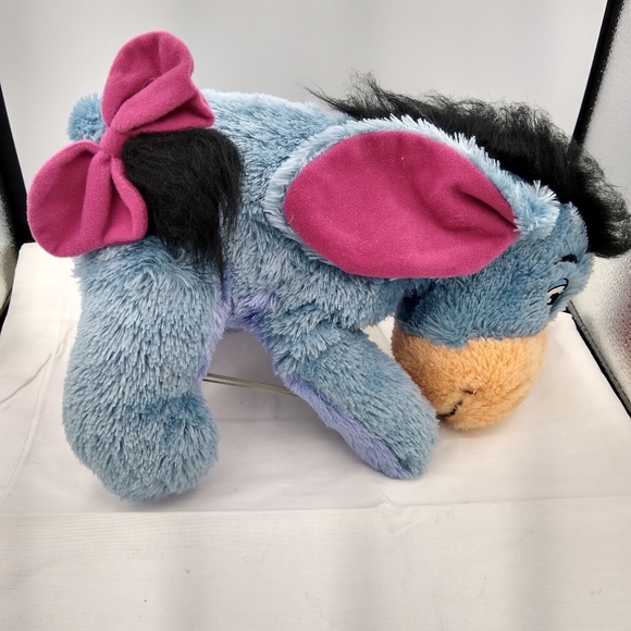 DisneyStore 11" Eeyore Plush w/HookLoop Detachable Tail 2018 Blue Stuffed Toy - Picture 4 of 12